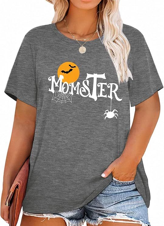 GRAPHIC TEE -  MOMSTER - GRAY