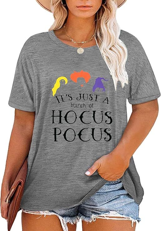 GRAPHIC TEE -  HOCUS POCUS GRAY