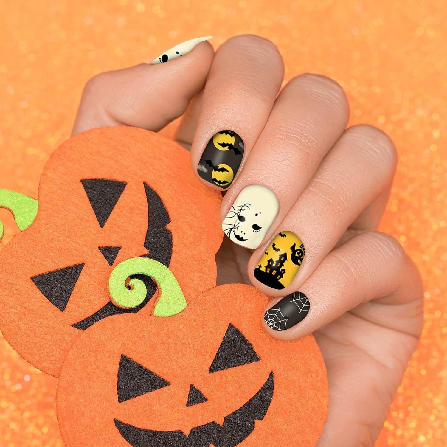 FALL NAIL WRAPS - SPOOKY STYLER