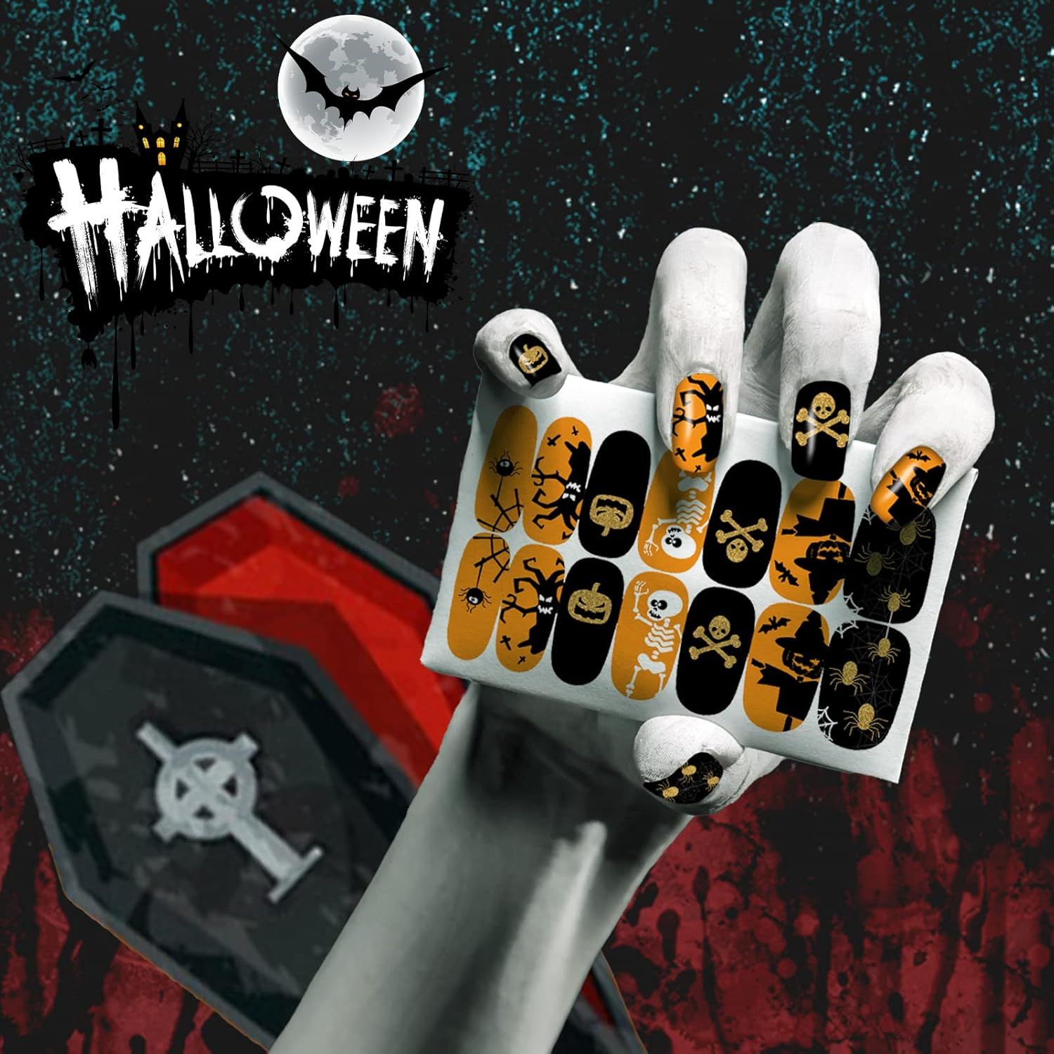 FALL NAIL WRAPS - THE BOO CREW