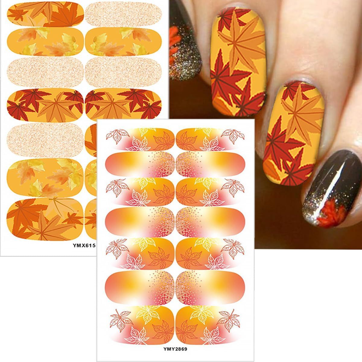 FALL NAIL WRAPS - AUTUMN SHINE