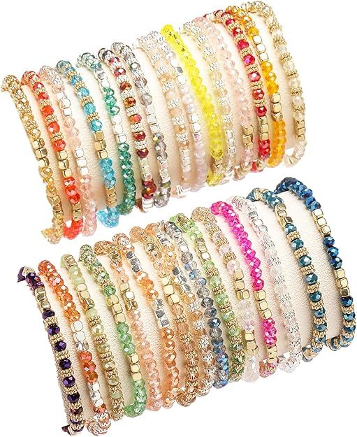 30Pcs Boho Beaded Bracelet Set