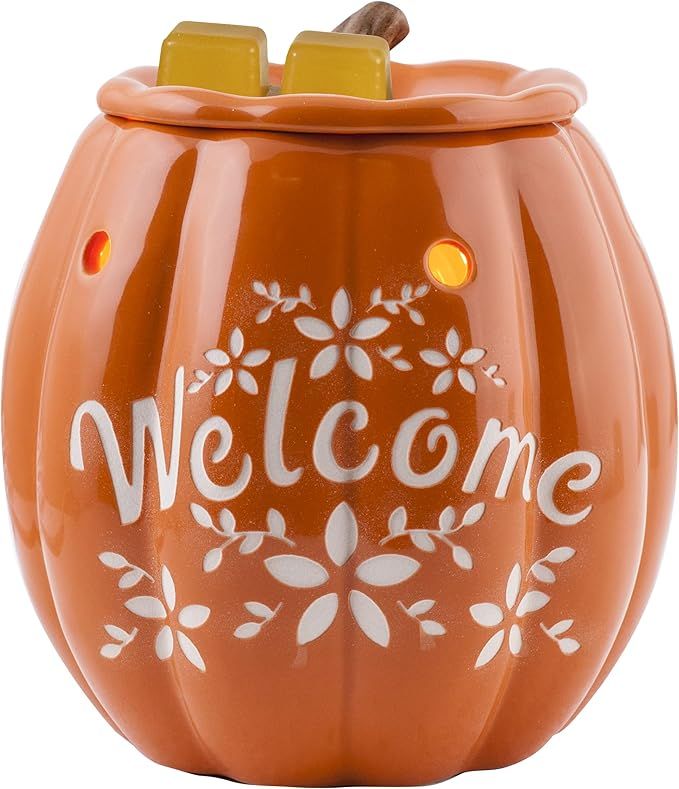 WARMER OF THE MONTH OCTOBER TABLETOP WARMER- WELCOME PUMPKIN TABLETOP