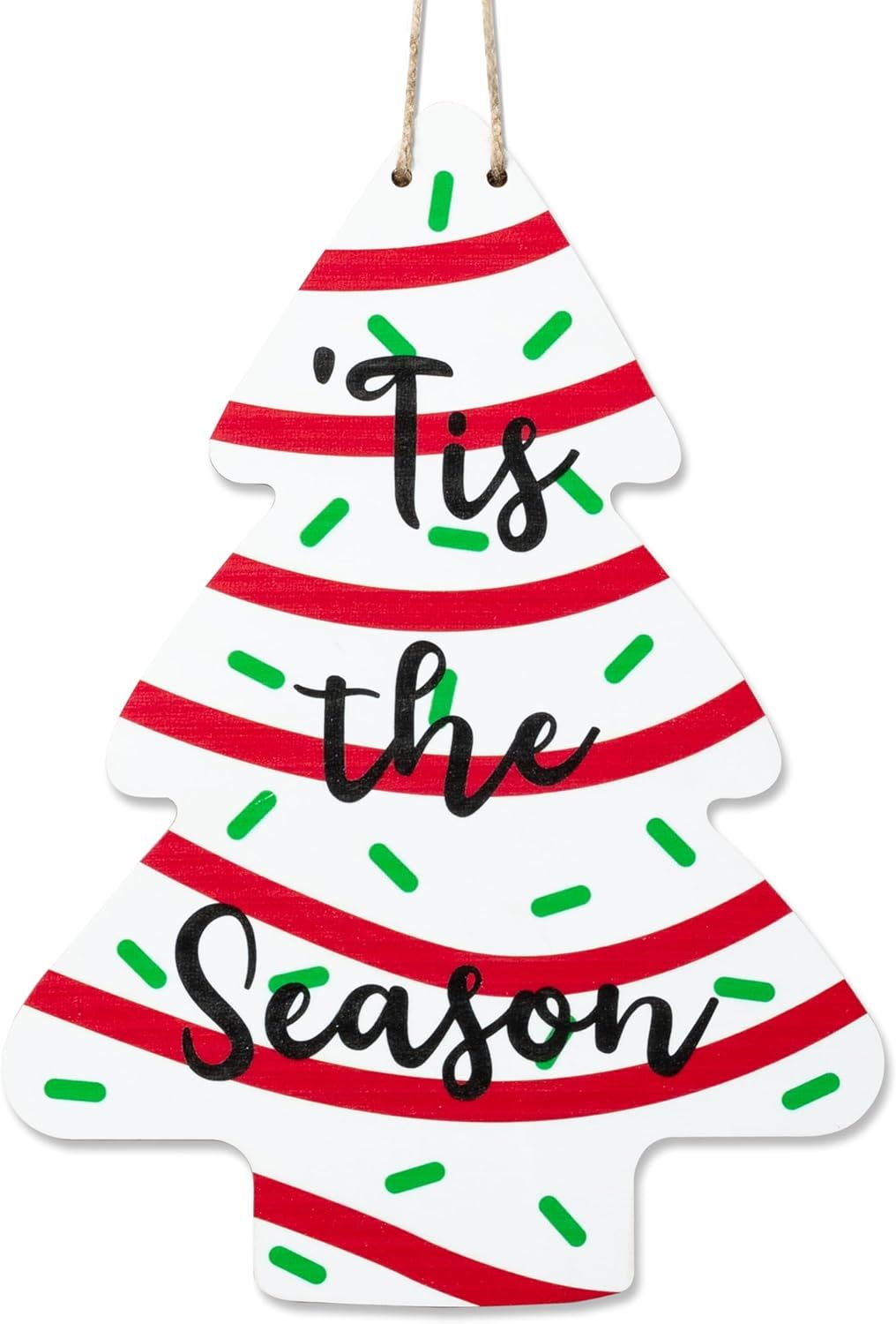 WOODEN DOOR HANGER - SNACKCAKE TREE