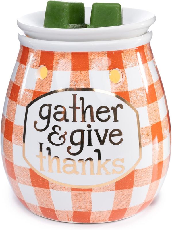 WARMER OF THE MONTH NOVEMBER TABLETOP WARMER- GATHER &amp; GIVE THANKS TABLETOP