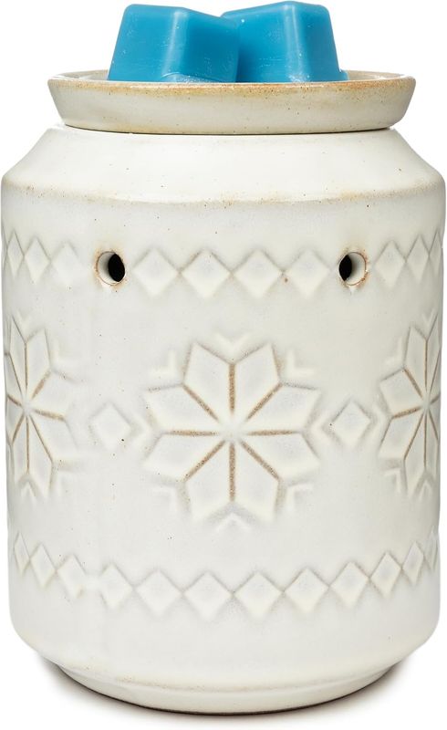 WARMER OF THE MONTH -JANUARY TABLETOP WARMER- SNOWFLAKE DIAMONDS