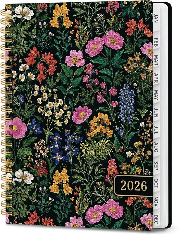 2026 Planner - January 2026 to December 2026- ABUNDANT FLORAL