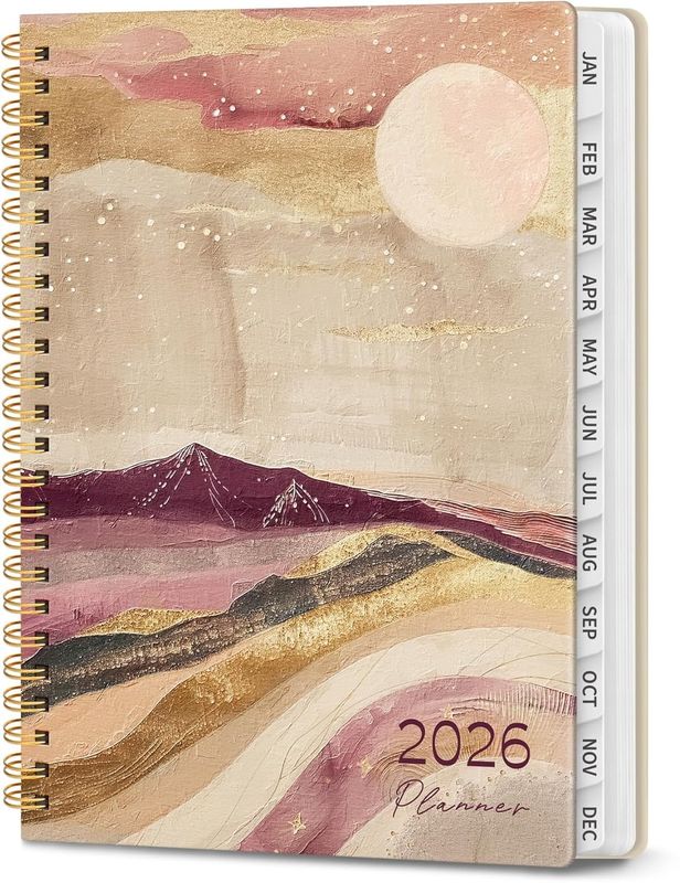 2026 Planner - January 2026 to December 2026- DESERT LANDSCAPE