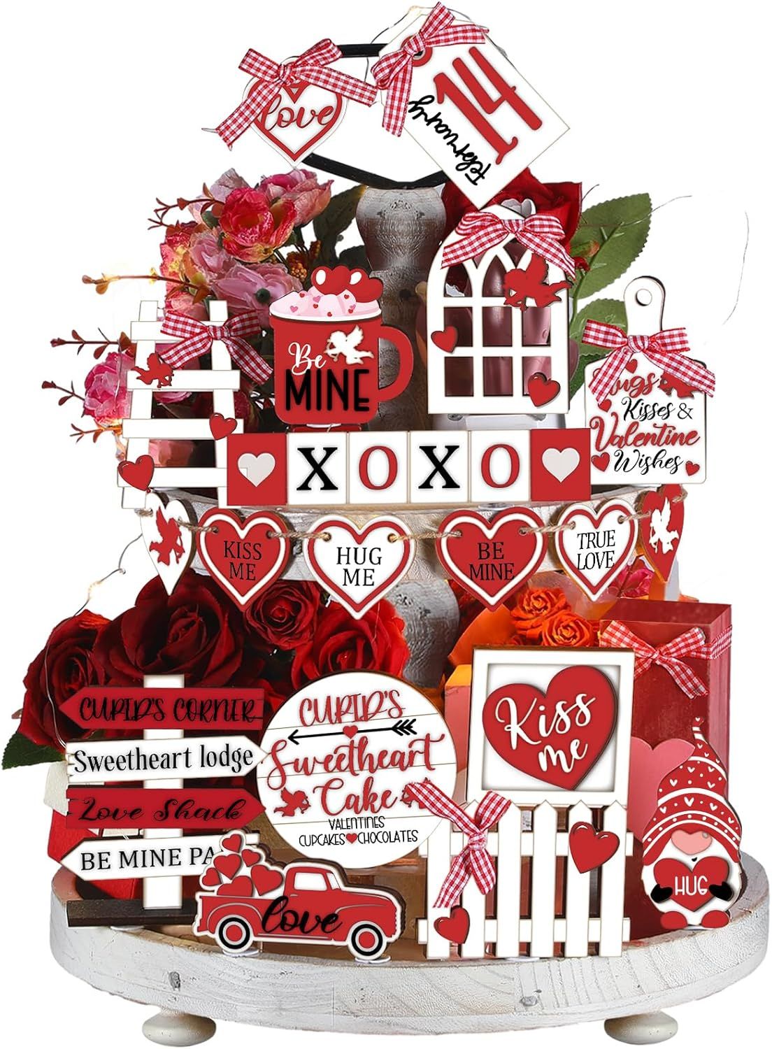 Tiered Tray Decor Set -  24 PIECE SET -