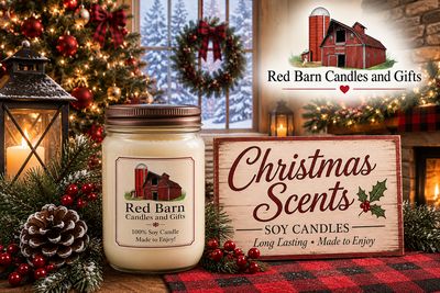 CHRISTMAS CANDLES  12 Ounce Mason Jar Candle