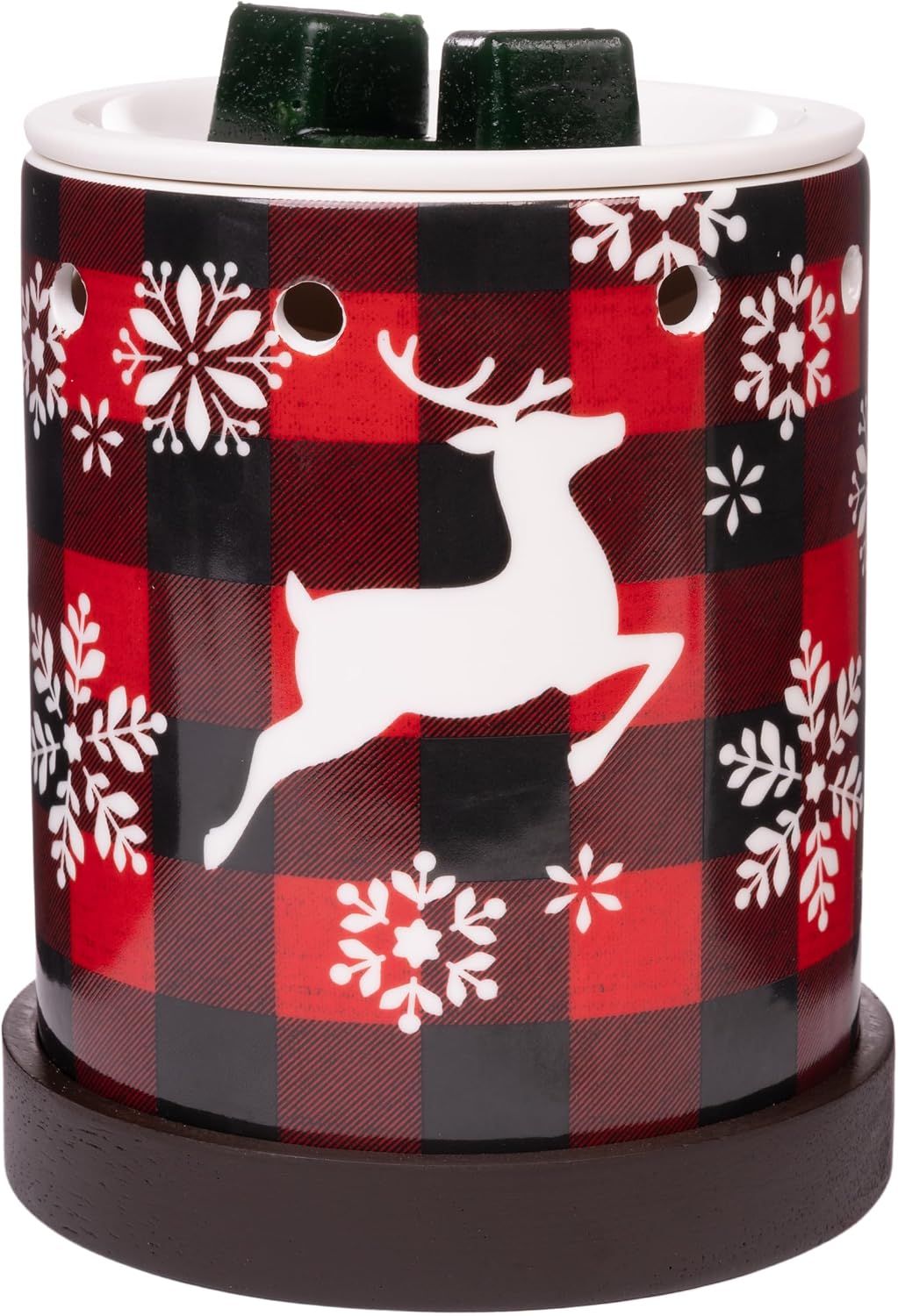 TABLETOP WARMER - REINDEER PLAID