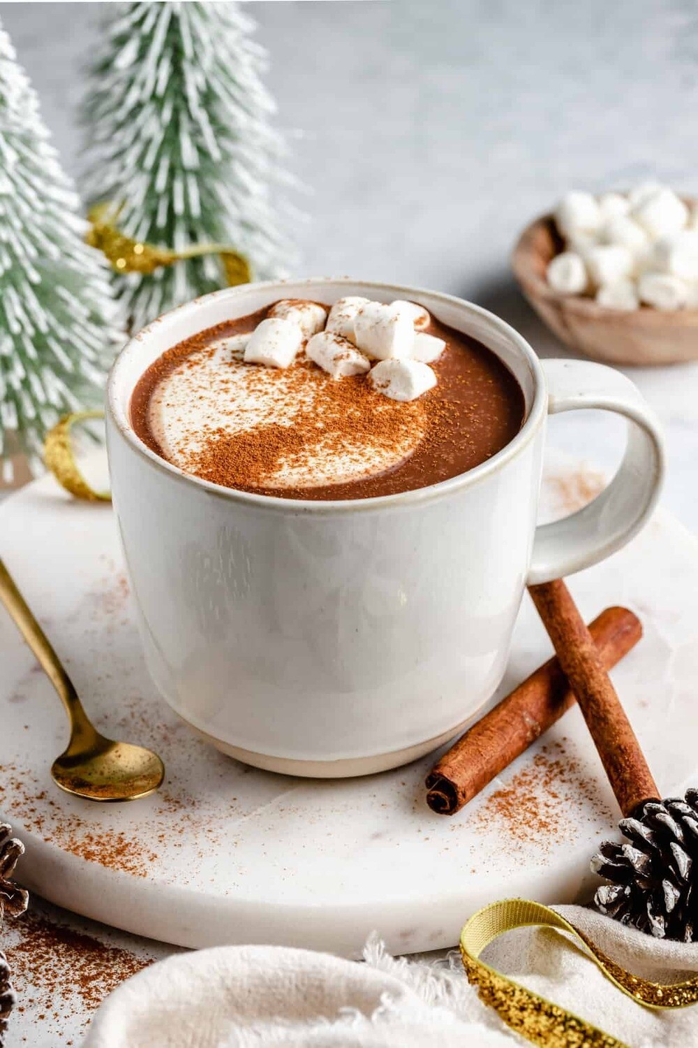 HOT COCOA - A chocolate scent with notes of fudge and nuts.