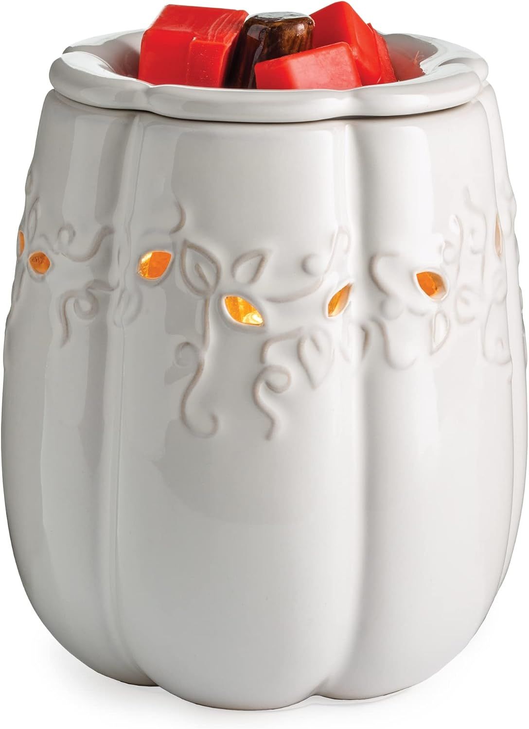 WARMER OF THE MONTH - SEPTEMBER TABLETOP WARMER- WHITE PUMPKIN