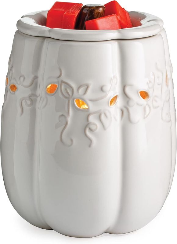WARMER OF THE MONTH - SEPTEMBER TABLETOP WARMER- WHITE PUMPKIN