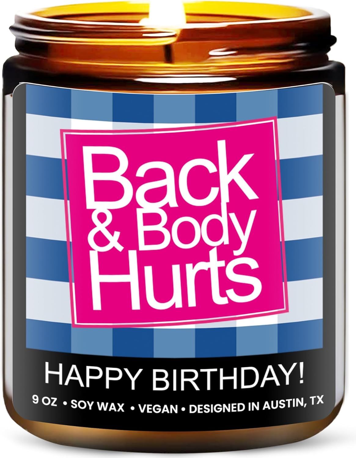 SPECIALTY CANDLE - BATH and BODY HURTS HAPPY BIRTHDAY- LAVENDER and SAGE
