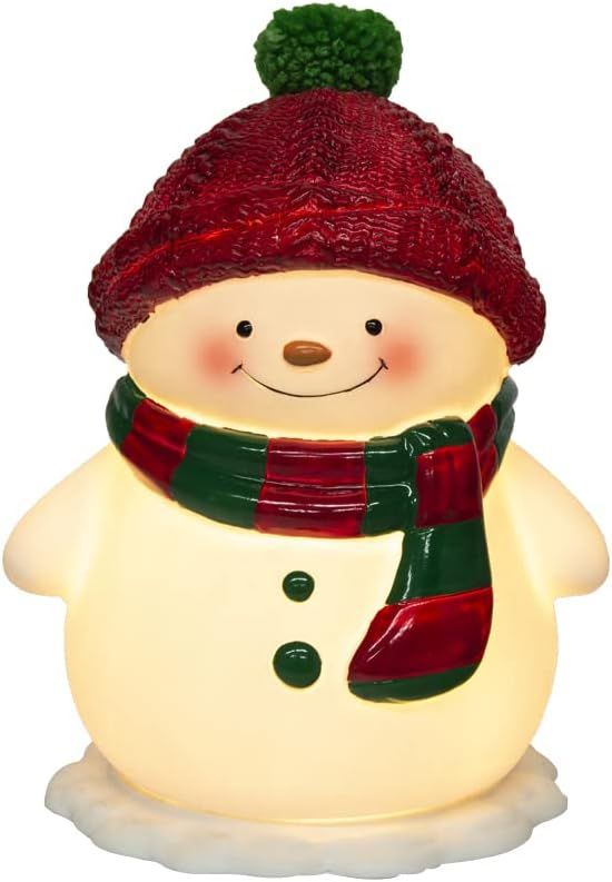 TABLETOP TART WARMER - SMILEY SNOWMAN