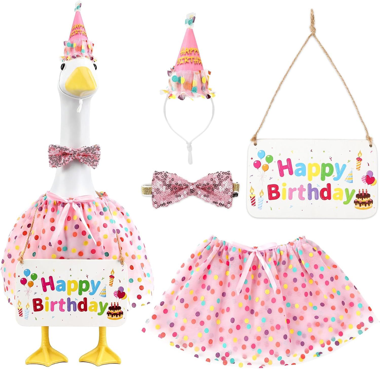 PORCH GOOSE OUTFIT - HAPPY BIRTHDAY