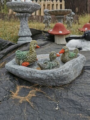Ducks in Pond Bird Bath