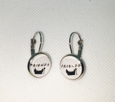 Dome drop earrings: Friends