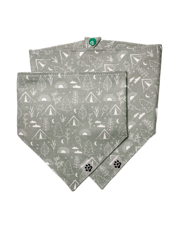 Camping On Sage Green - bandana