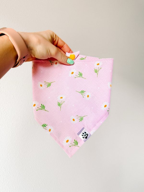 Daisies On Pink - Bandana