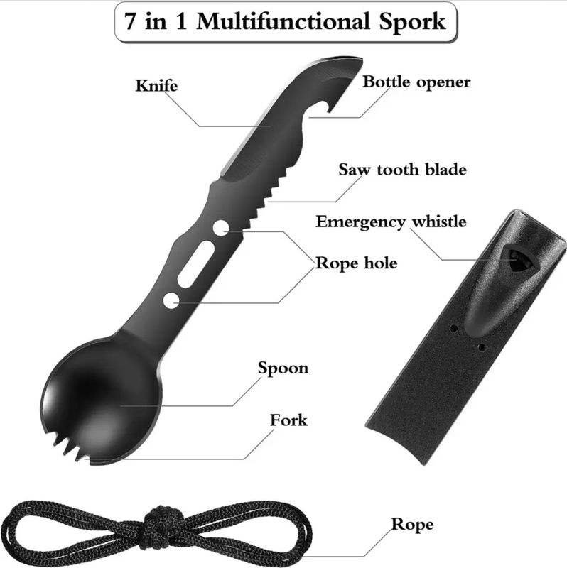7 in 1 Multitool Knife/Spork