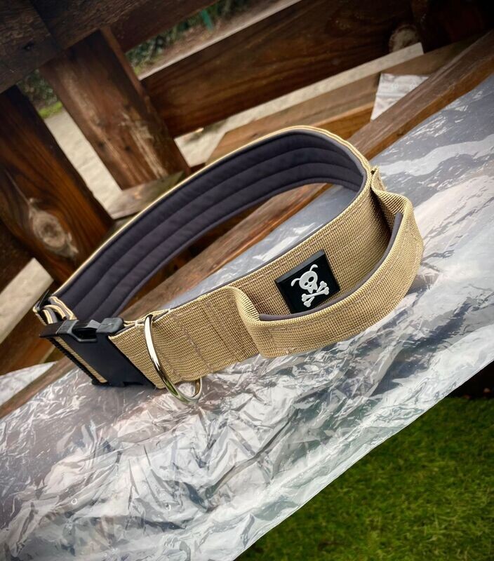 Halsband met handvat Olive Gold L