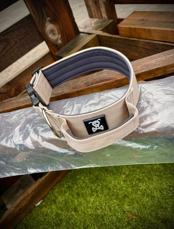 Halsband met handvat Très Chique Beige XL