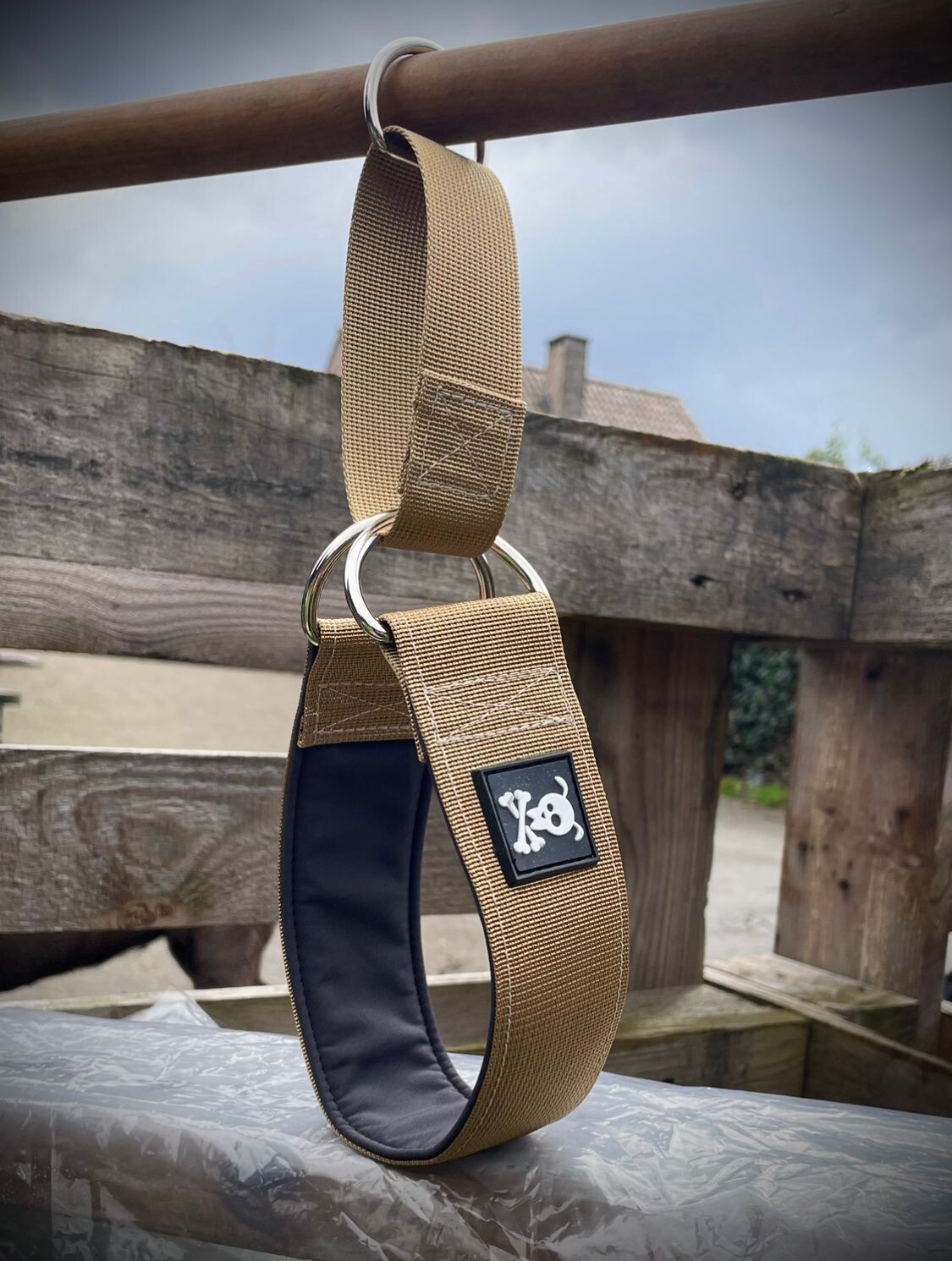 Sliphalsband Olive Gold XXL
