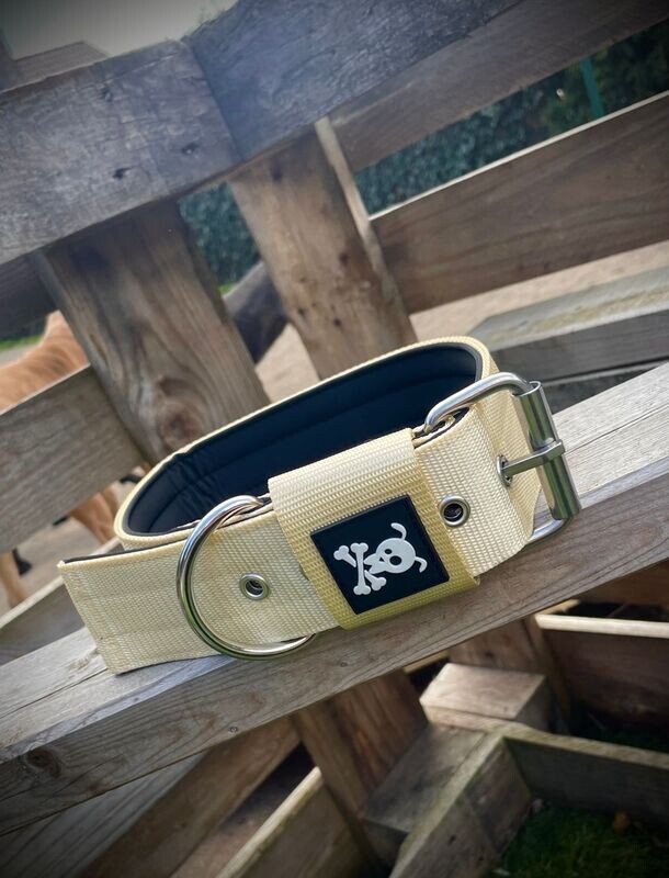 Halsband met gesp Desert Sand L