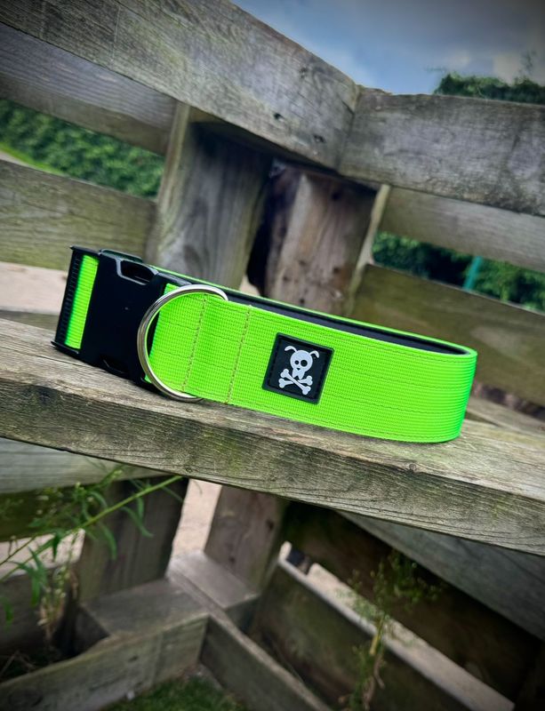 Halsband Neon Green maat XL