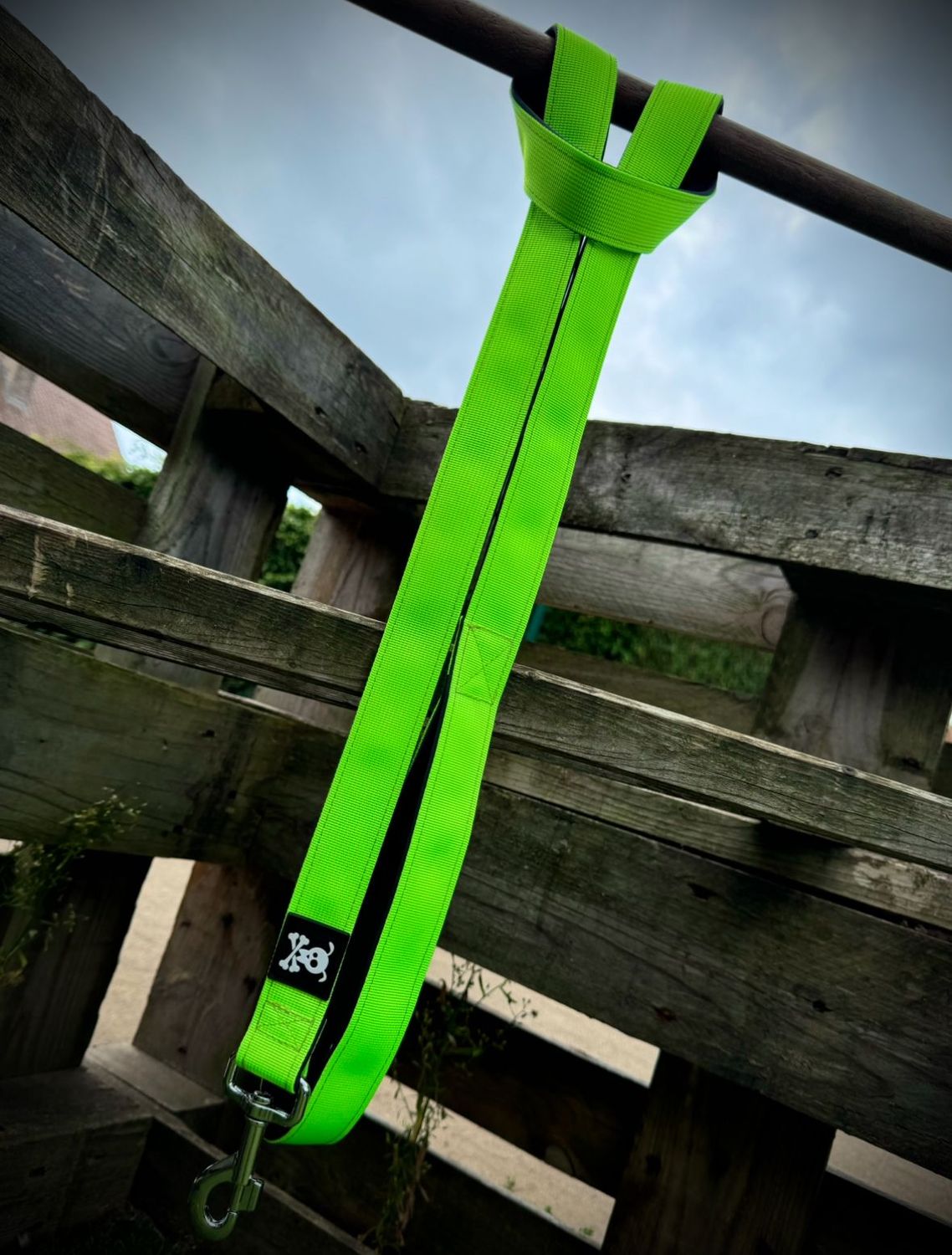 Standaardlijn Neon Green !NIEUW systeem met meedraaiende musketon!
