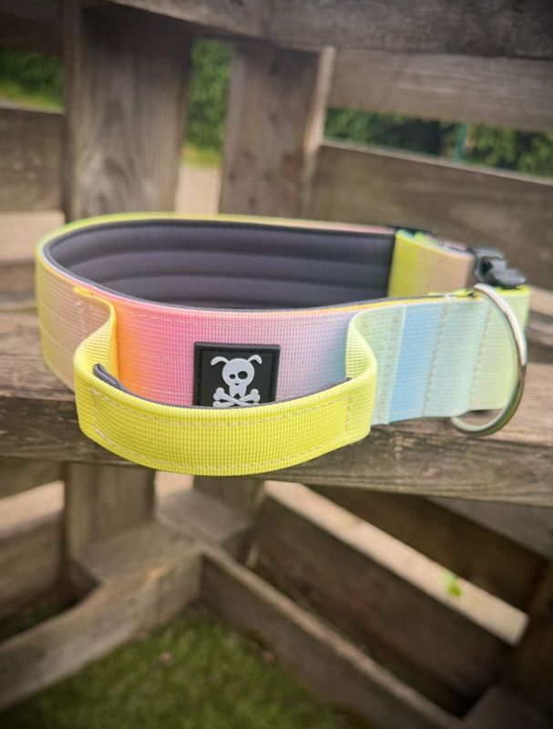Halsband met handvat Cotton Candy XXL (enkel op bestelling)