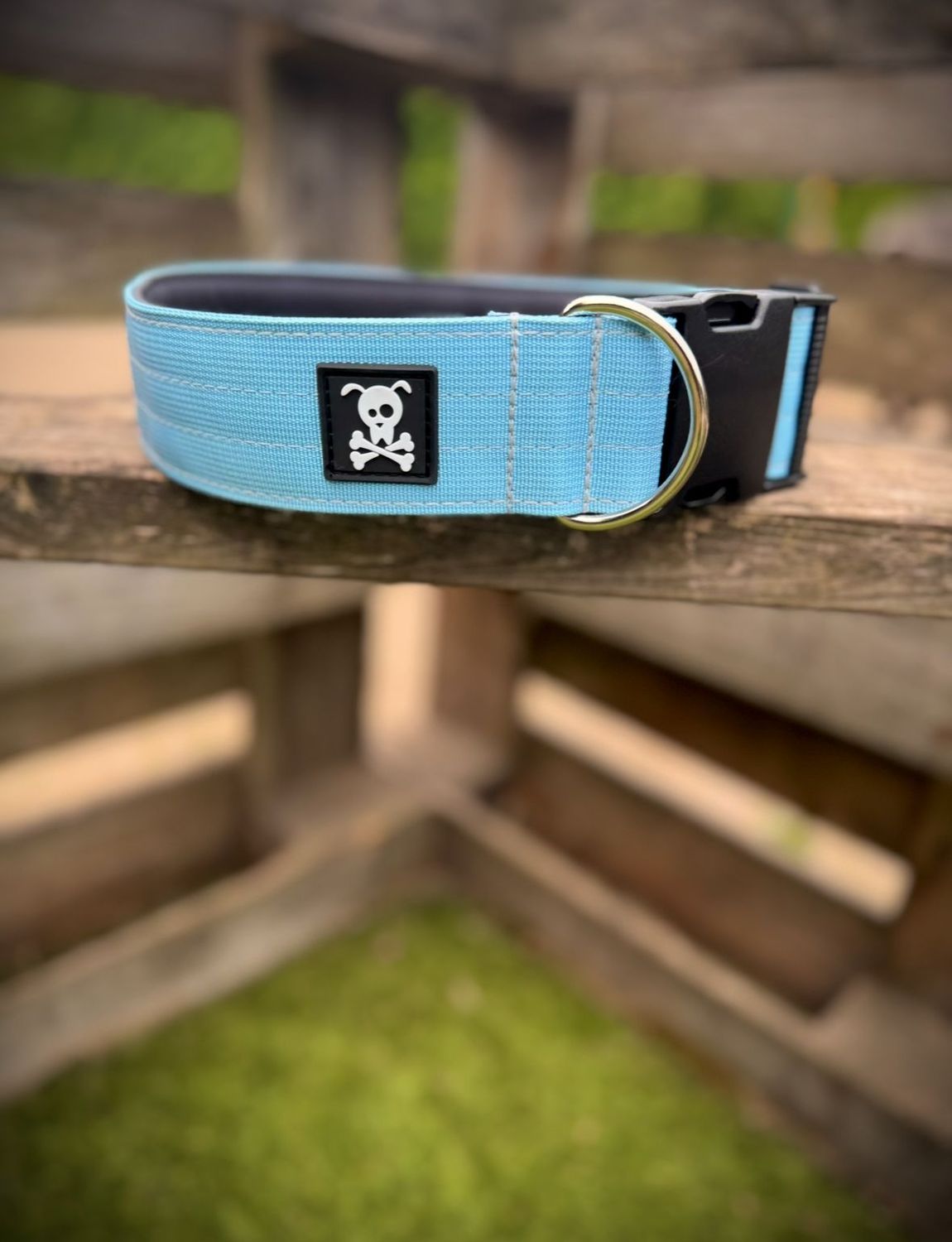 Halsband Baby Blue maat L