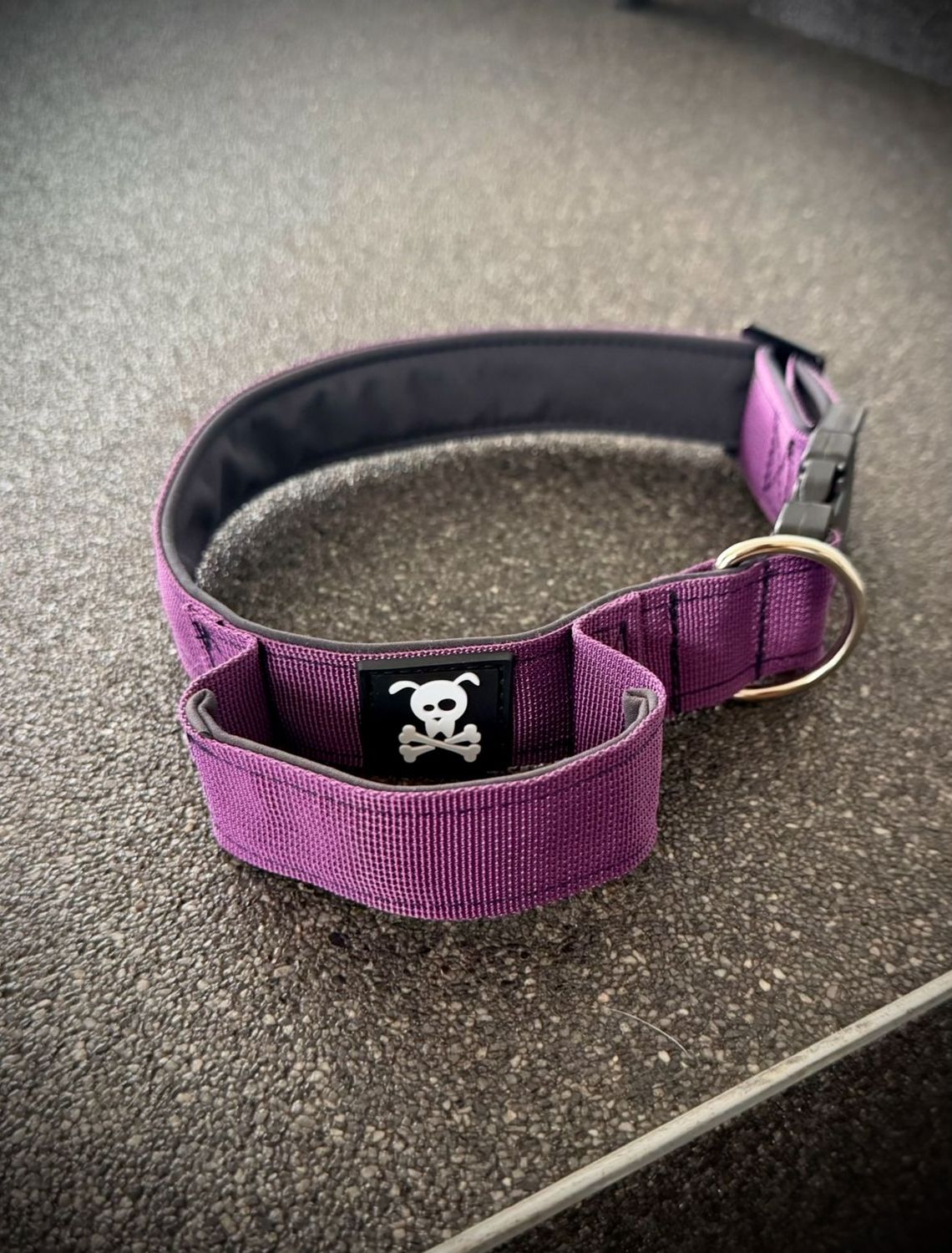 Halsband met handvat Purple Rain M
