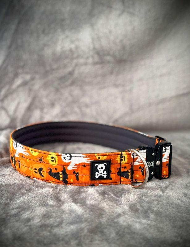 Laatste stuks SALES! Halloween Orange halsband XL