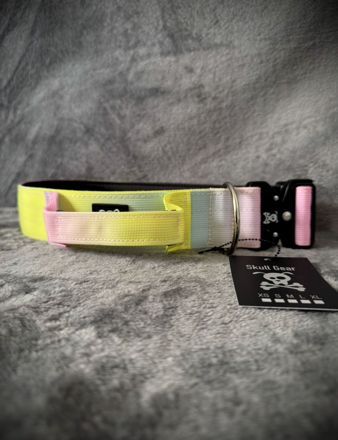Halsband met handvat Cotton Candy XXL (enkel op bestelling)