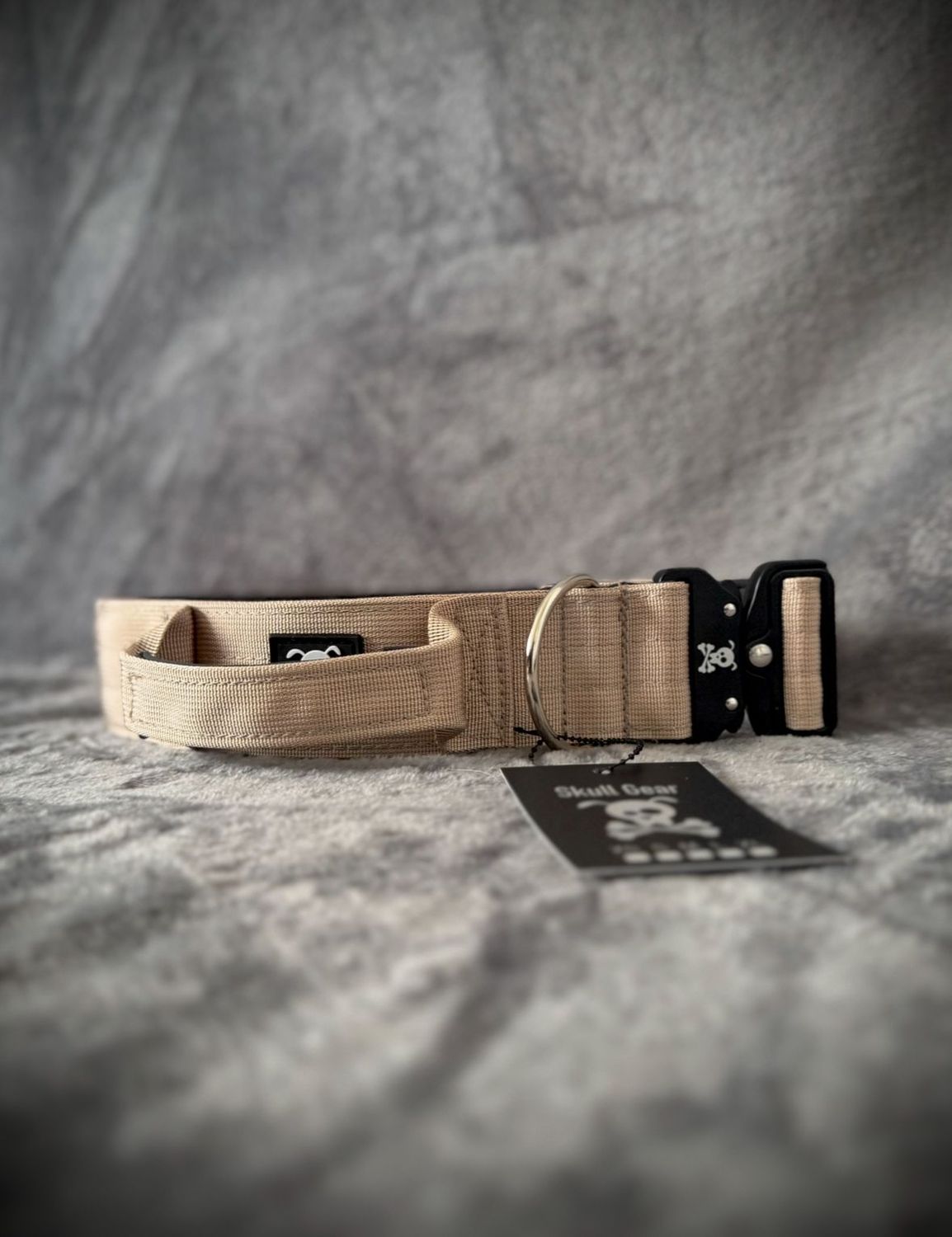 Halsband met handvat Très Chique Beige L