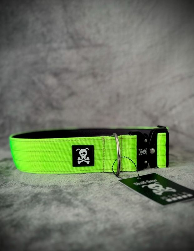 Halsband Neon Green maat XL