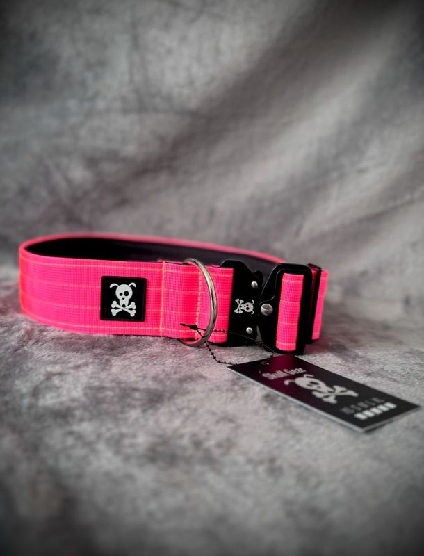 Halsband Neon Pink maat XL