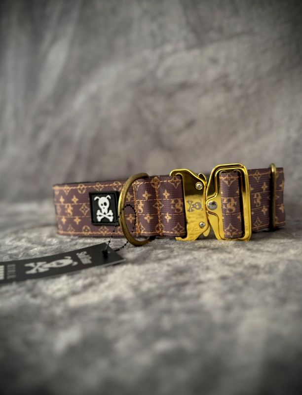 Halsband Deluxe Gold maat L