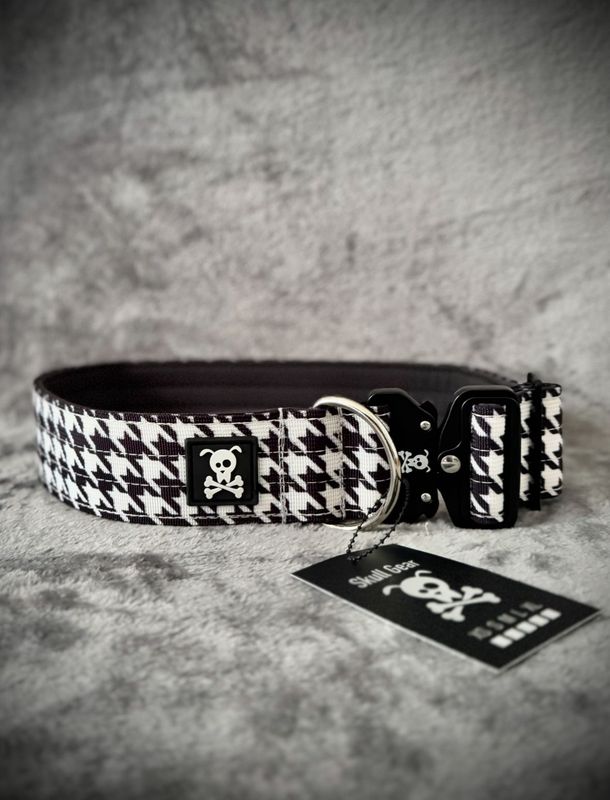 Halsband Pied de Poule maat XL