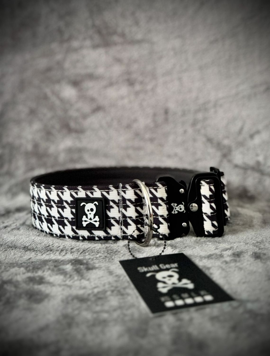 Halsband Pied de Poule maat L