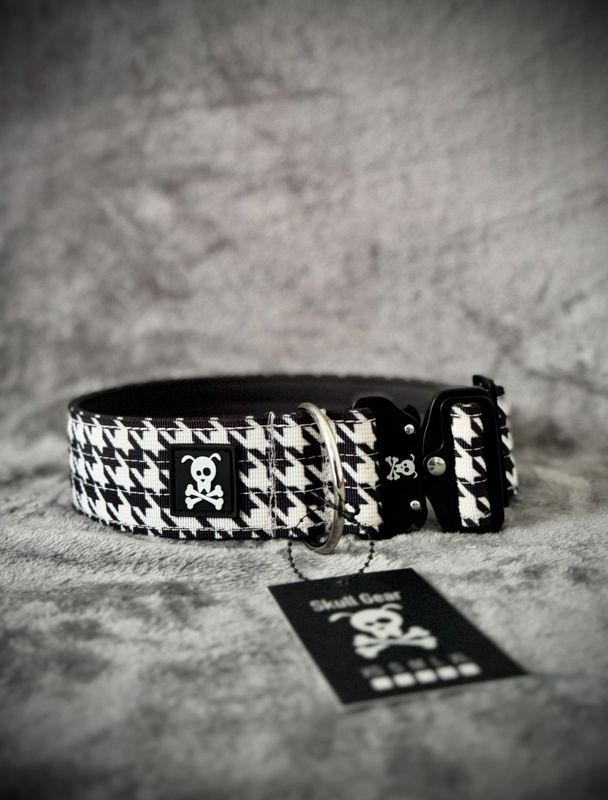 Halsband Pied de Poule maat L