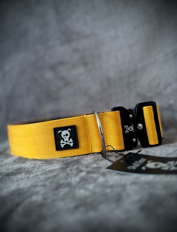 Halsband Sunshine Yellow maat XXL (enkel op bestelling)