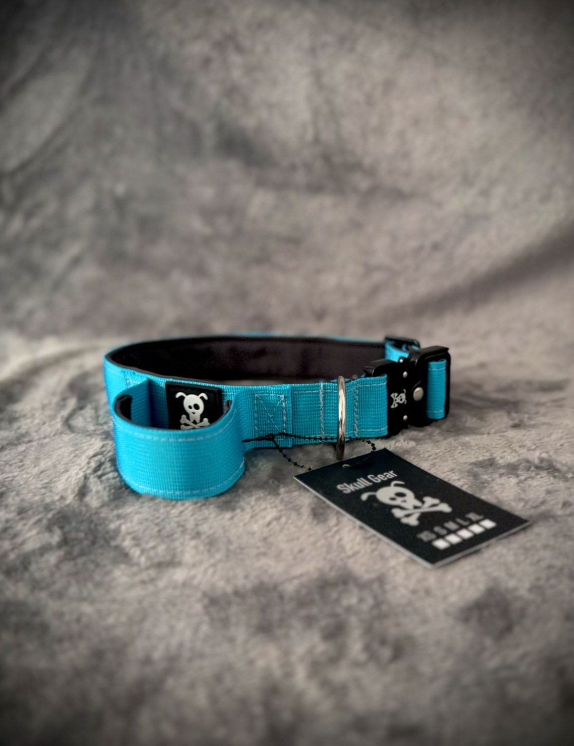 Halsband met handvat Ocean Blue M