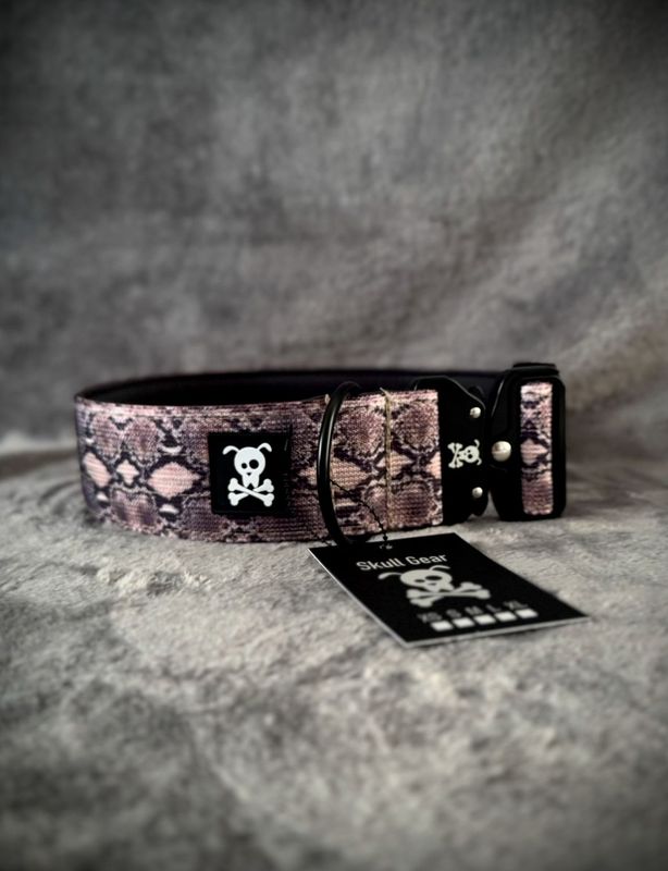 Halsband Snakeskin maat L