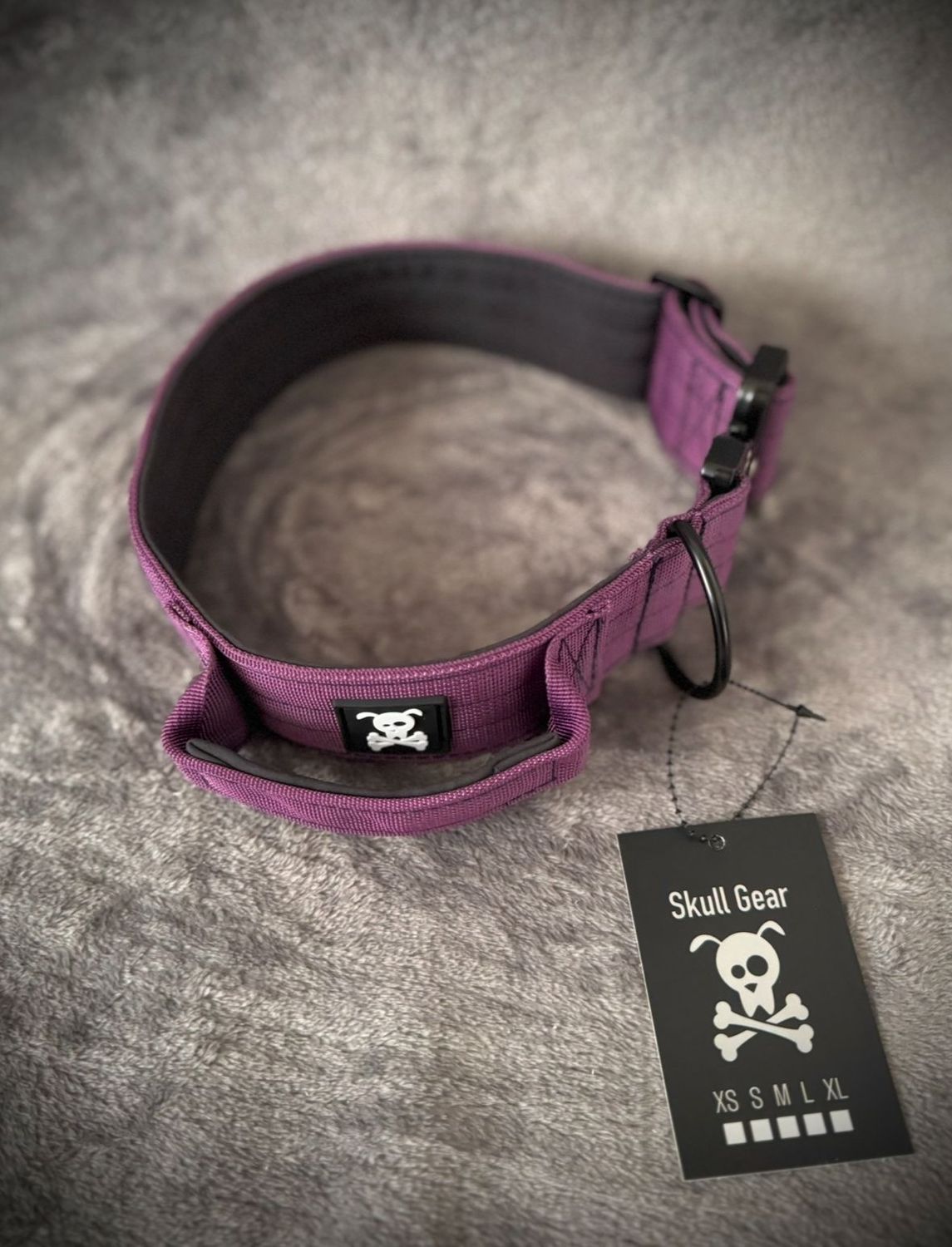 Halsband met handvat Purple Rain XXL  (enkel op bestelling)