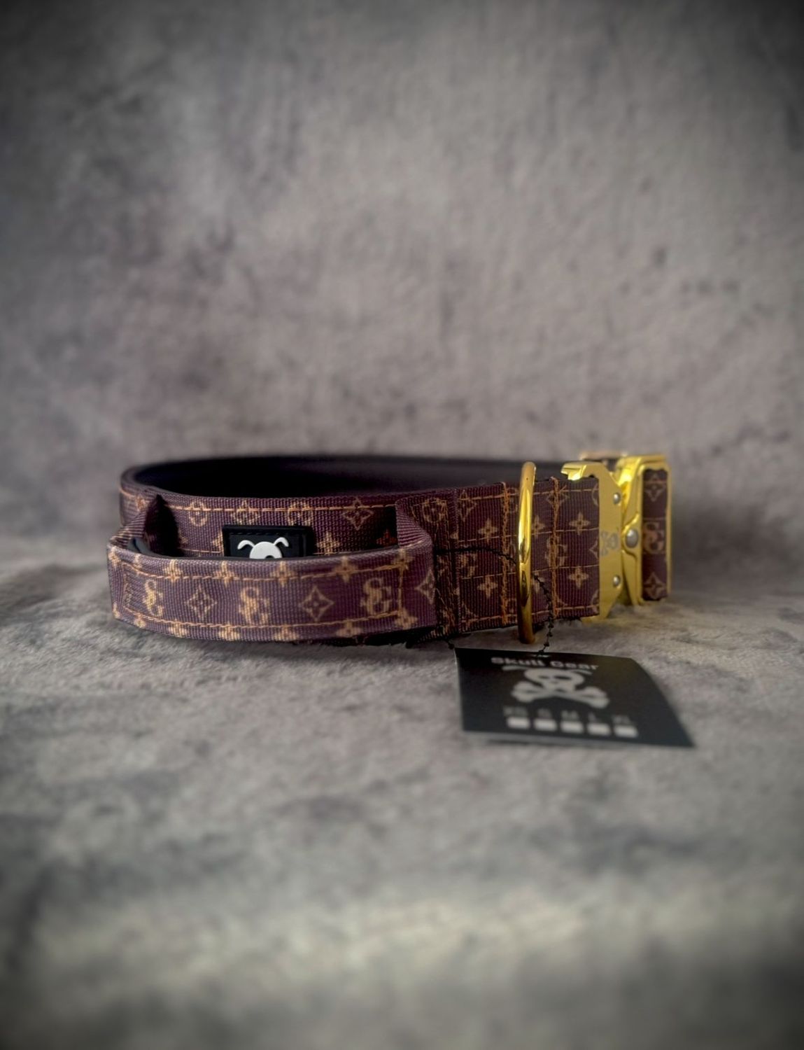 Halsband met handvat Deluxe Gold L