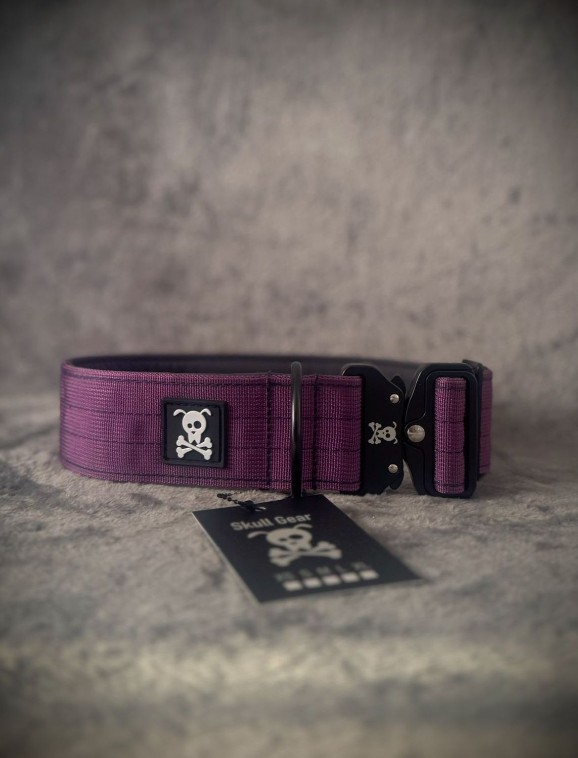 Halsband Purple Rain maat L (Nieuw met zwarte hardware)